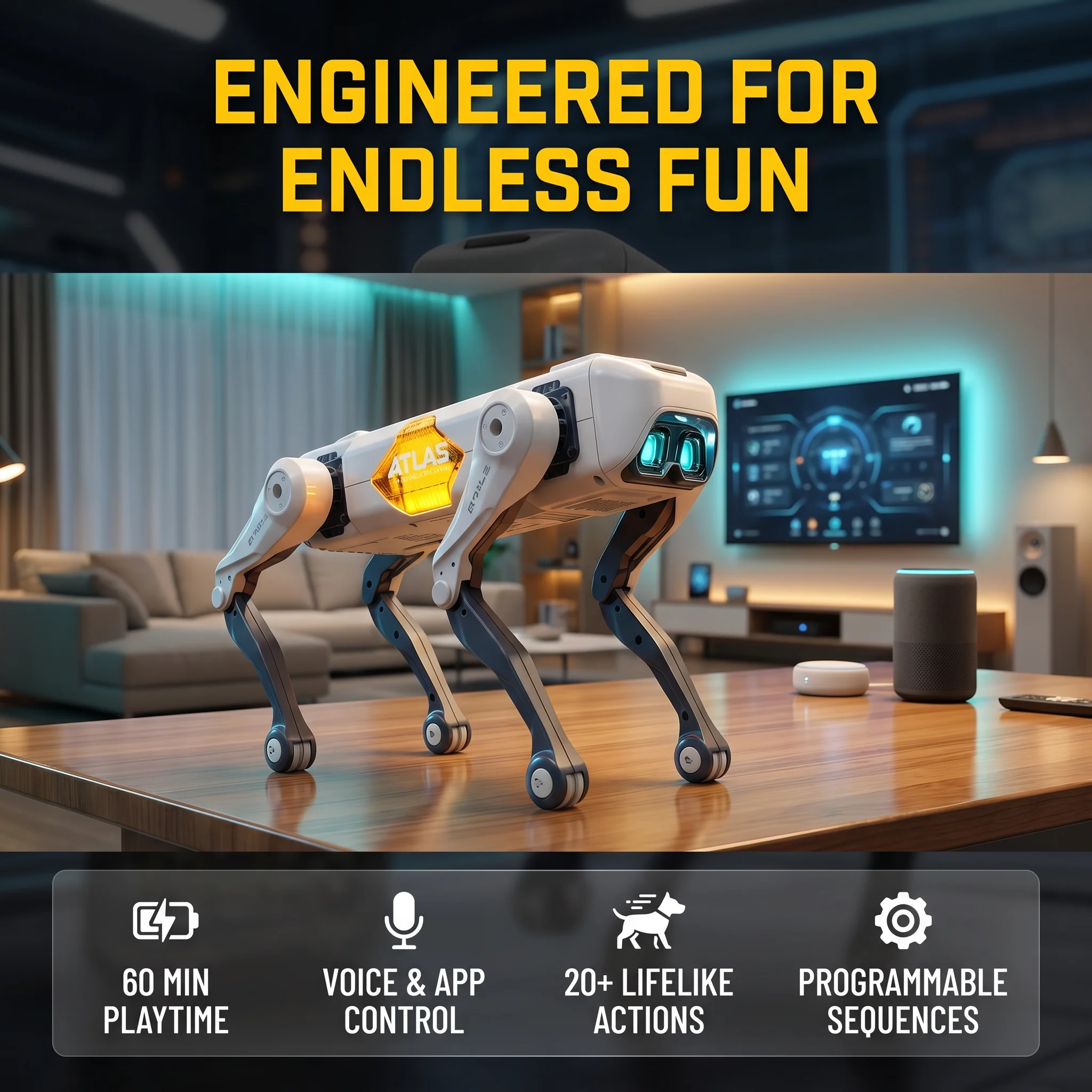 KI-Smart-Roboterhund, Sprach-  – Drone Kit With Camera Bewertung und Preis